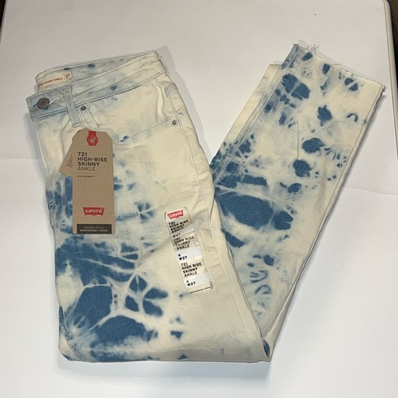 Levi's Denim - NWT Levi’s Women’s High Rise Skinny Ankle White Blue Washed Jeans Size 4 W27